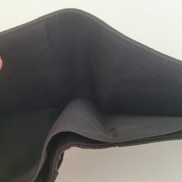 Prada Logo Men's Nylon Card Bill Wallet Bifold Black Designer Medium Vintage - Picture 6 of 10